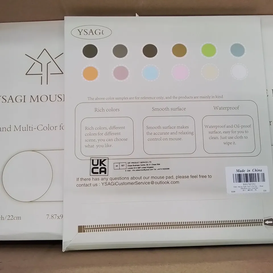 BOX CONTAINING APPROXIMATELY 75 BOXED MOUSE MAT PADS (COLOURS MAY VARY)