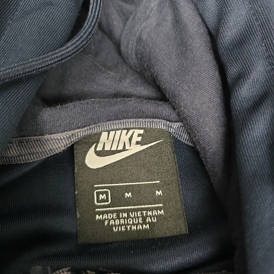 NIKE NAVY ZIP HOODIE, MENS M