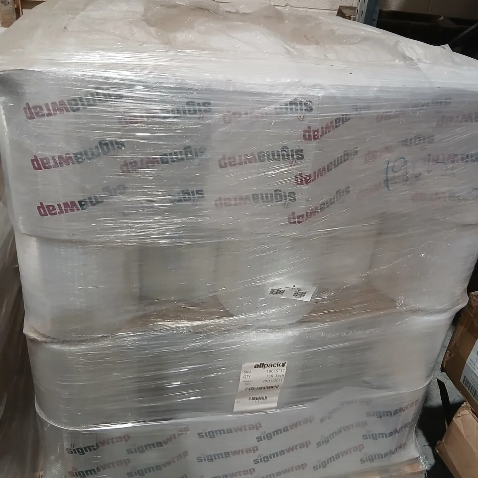 PALLET OF APPROXIMATELY 100 ROLLS OF ALL PACK CAST MACHINE FILM 19CLST17