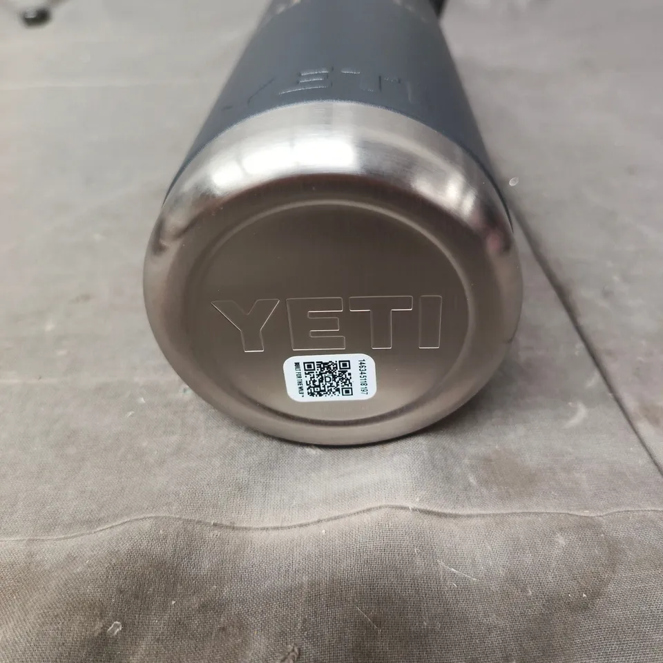 YETI RAMBLER STAINLESS STEEL INSULATED BOTTLE – GREY WITH BLACK CAP
