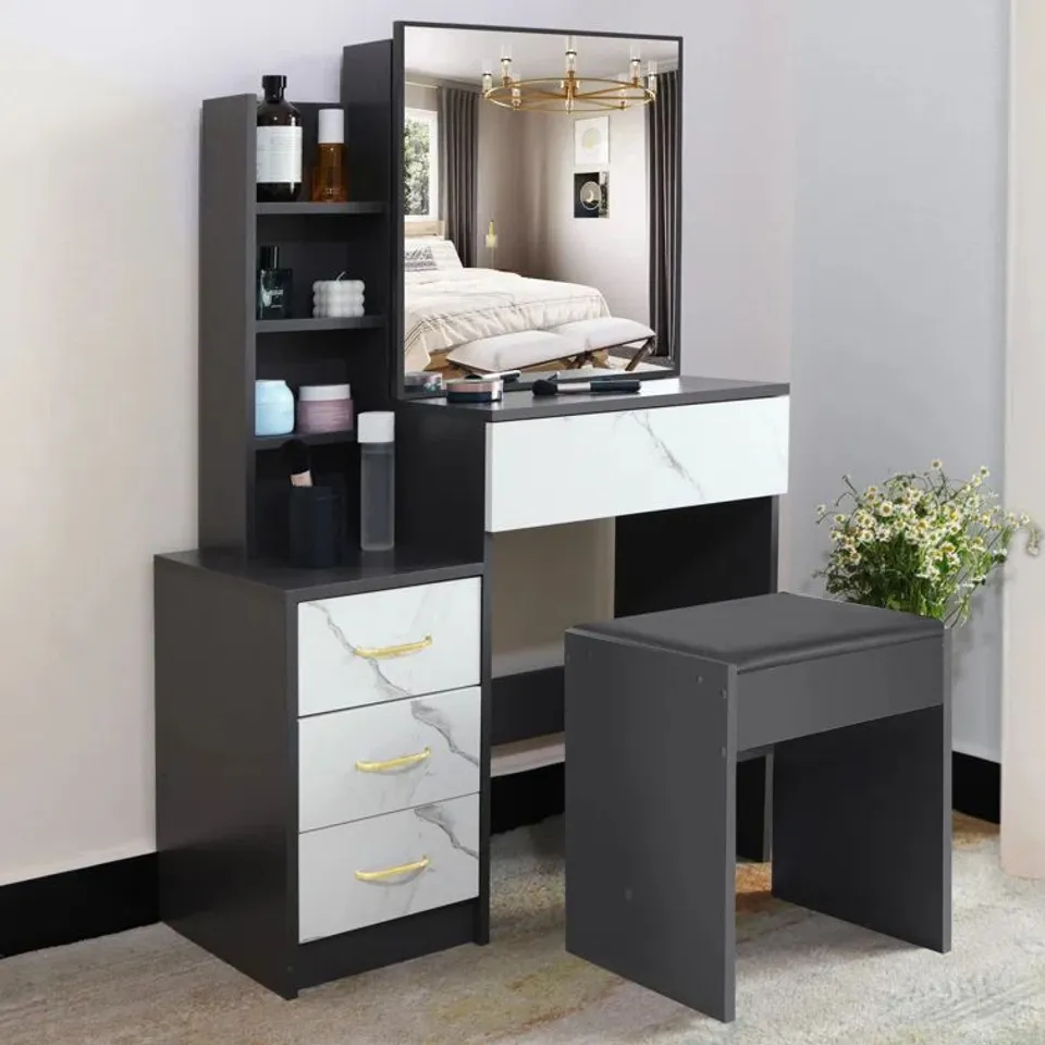 BOXED AEDRIC DRESSING TABLE WITH MIRROR (2 BOXES)