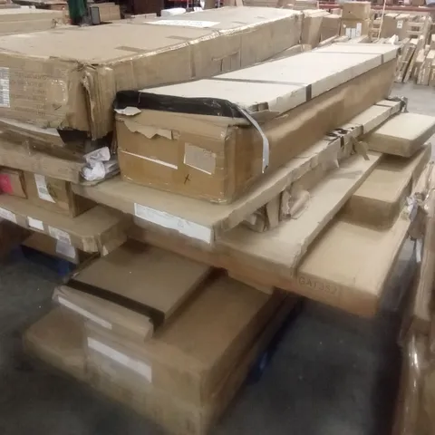 PALLET OF ASSORTED INCOMPLETE FURNITURE PARTS AND PIECES