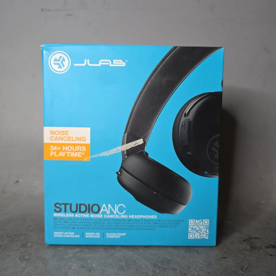 BOXED JLAB STUDIO ANC WIRELESS ACTIVE NOISE CANCELING HEADPHONES 