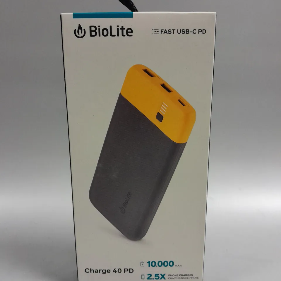 SEALED BOXED BIOLITE CHARGE 40 PD 10000NAH POWER BANK 