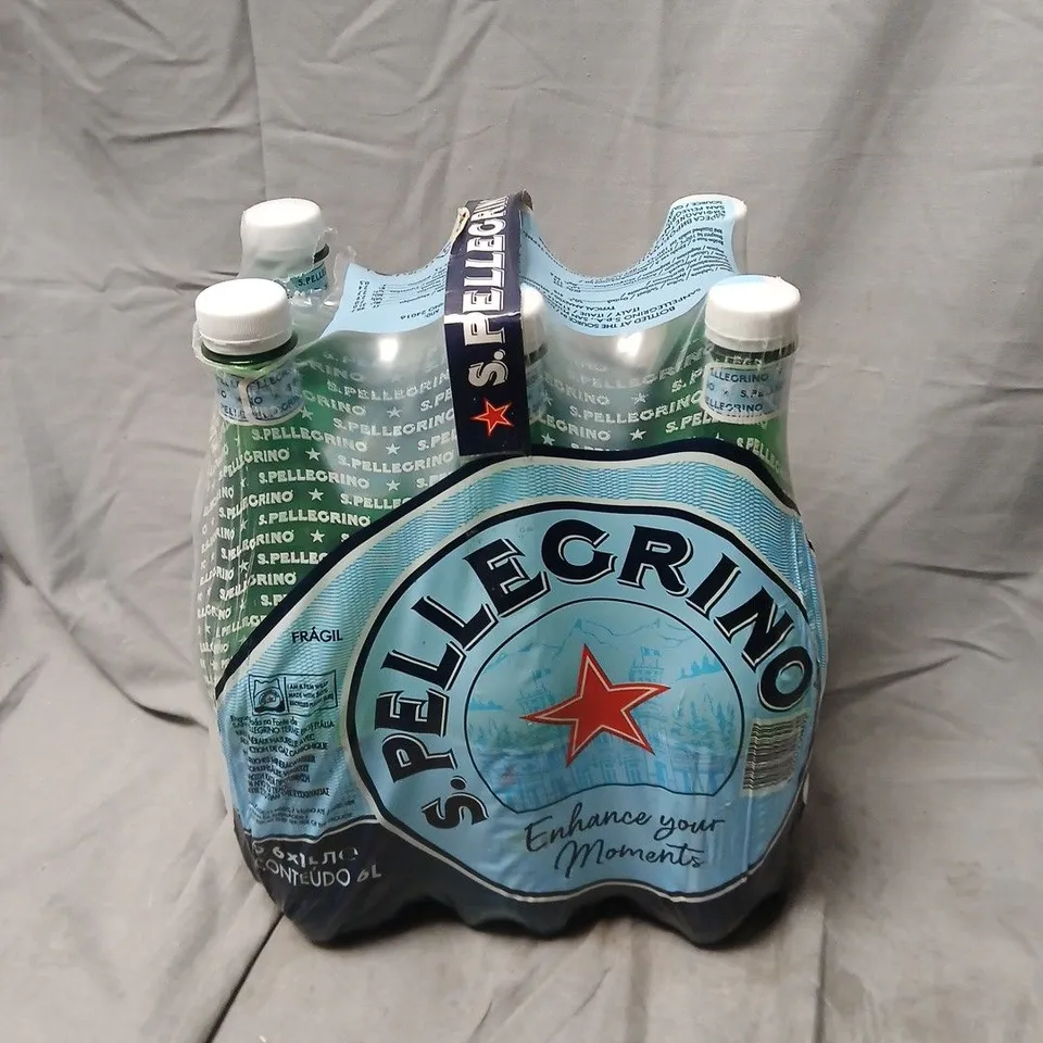 SAN PELLEGRINO SPARKLING WATER – 6 X 1L BOTTLES