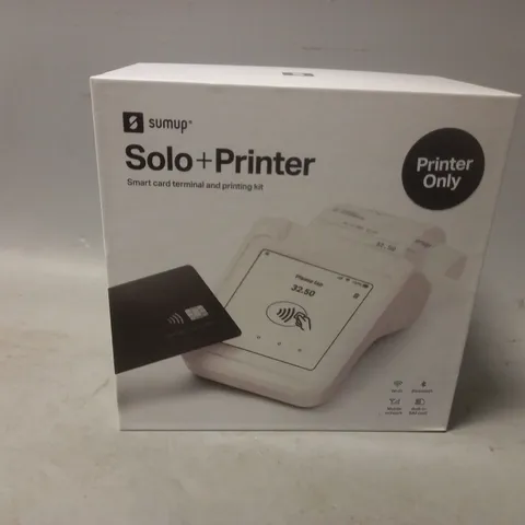 BOXED AND SEALED SUMUP SOLO+PRINTER SMART CARD TERMINAL AND PRINTING KIT 