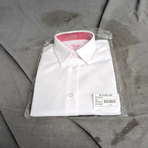 PERRY WHITE DRESS SHIRT, MENβS β UK 30 (30) β SEALED IN PACKAGING