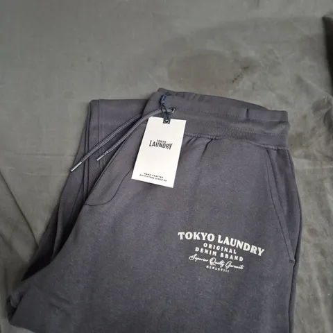 TOKYO LAUNDRY JOGGERS – DARK GREY WITH DRAWSTRING WAIST - SIZE M