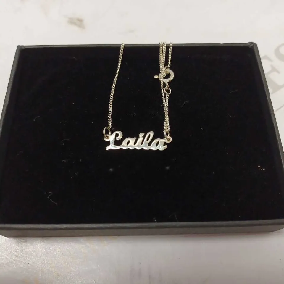 THE LOVE SILVER COLLECTION PERSONALISED SILVER NECKLACE RRP £58