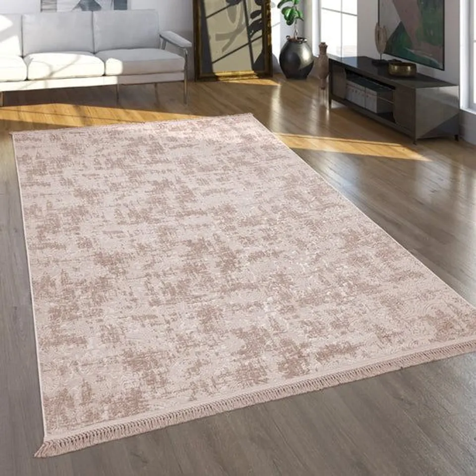 BRAND NEW BAGGED PACO HOME LORCA 560 RUG IN BEIGE - 80 x 150cm