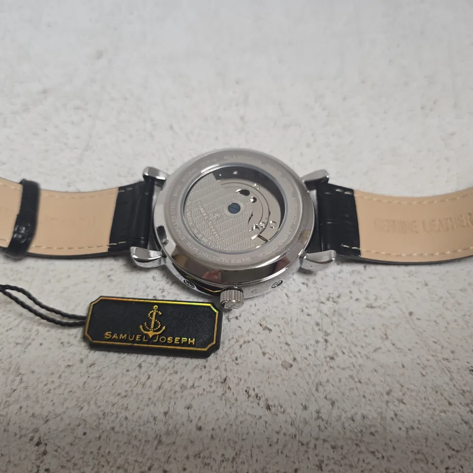 SAMUEL JOSEPH AUTOMATIC LIMITED WATCH IN SILBER/BLACK