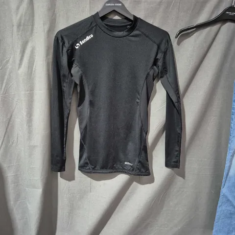 SONDICO BLACK LONG-SLEEVE SPORTS TOP – SIZE SMALL