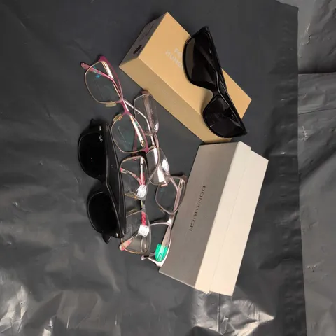 Box of Assorted Sunglasses, Glasses and Cases