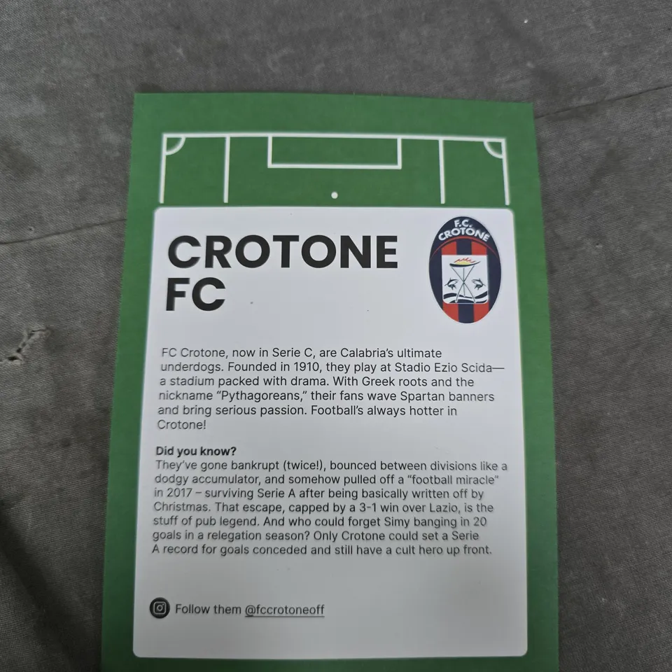 FC CROTONE TRAINING SHIRT – ZEUS - M