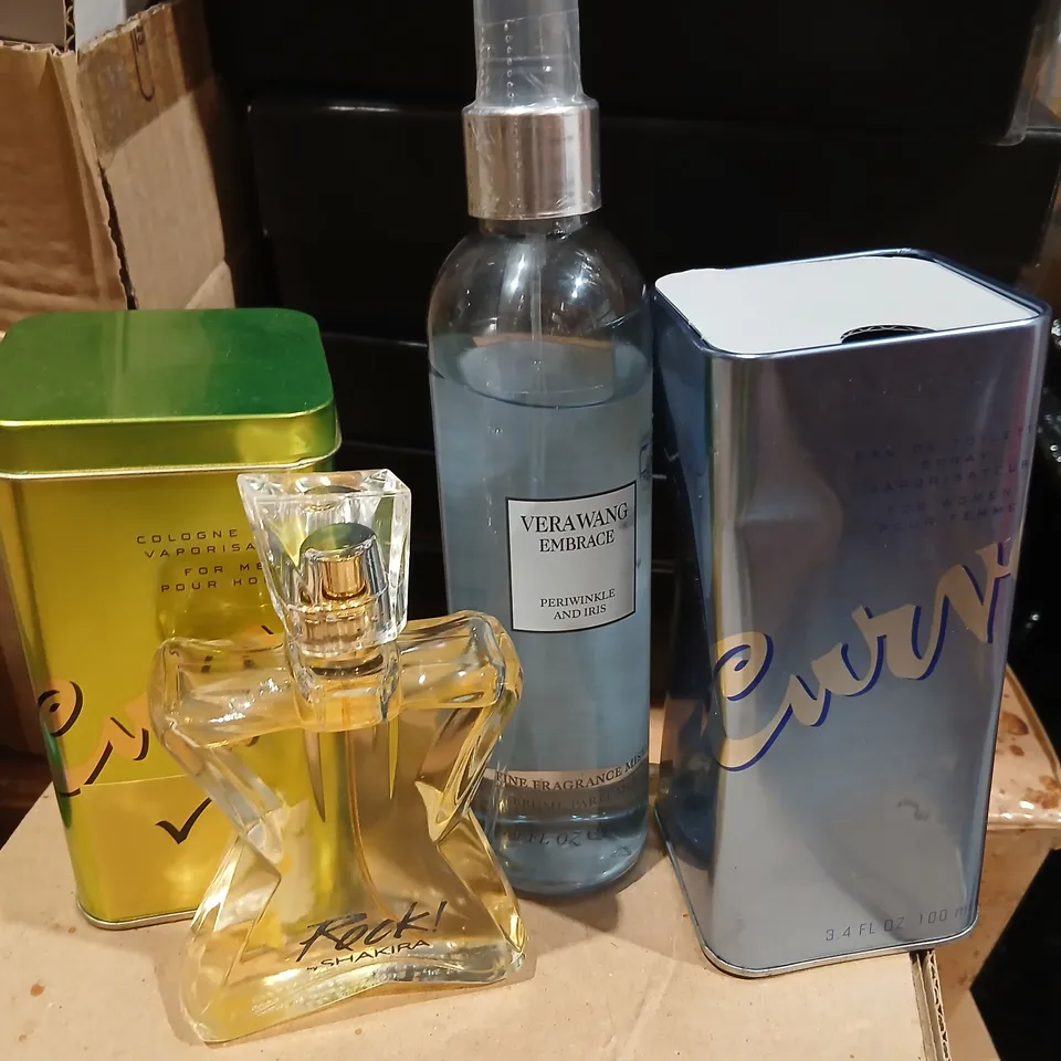 APPROXIMATELY 30 ASSORTED HEALTH AND BEAUTY PRODUCTS TO INCKUDE; VERA WANG, GET CURVE, RAPPORT AND BRUT