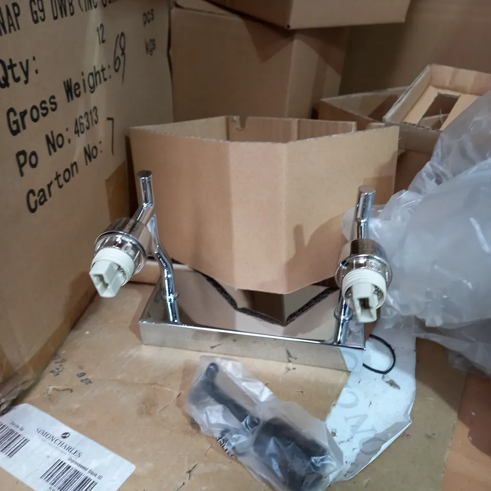 BRANDY SNAP G9 CHROME WALL-MOUNTED 2 X LIGHT BRACKET