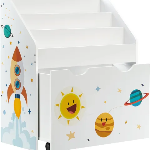 BOXED SONGMICS TOY ORGANISER, CHILDREN BOOKSHELF WITH 3 SHELVES - WHITE 