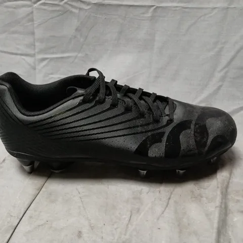 CANTERBURRY STAMPEDE BLACK FOOTBALL BOOTS - UK 12