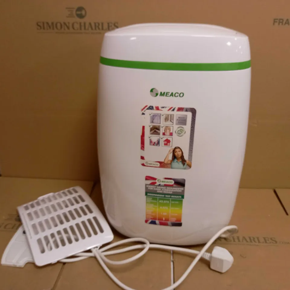 MEACO 12L LOW ENERGY PLATINUM COMPRESSOR DEHUMIDIFIER