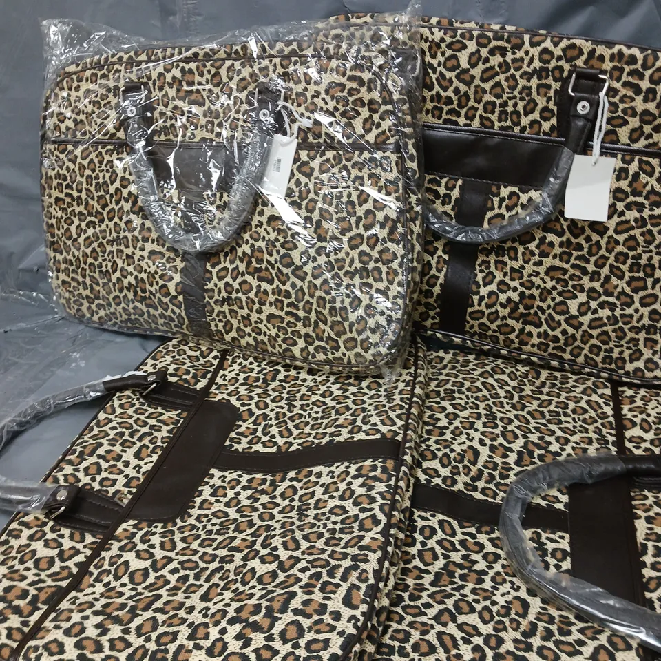 4 UNBRANDED LEOPARD PRINT BAGS