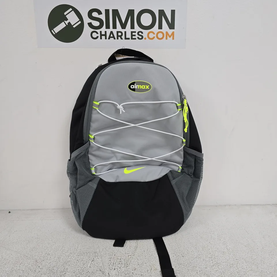 NIKE AIR MAX 95 BACKPACK – GREY/VOLT, 25 LITRES CAPACITY
