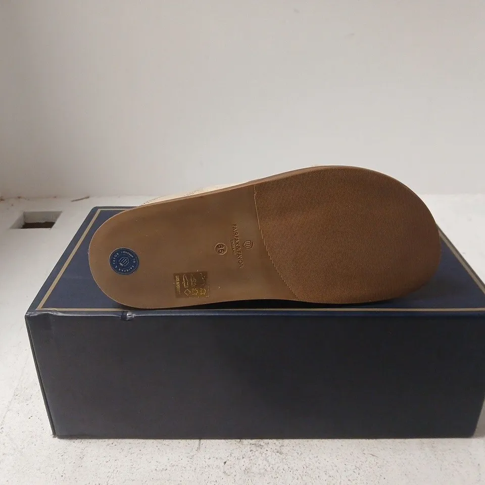 FAIRFAX AND FAVOR WOMENS DUNWICH SANDAL STONE LEATHER UK 3
