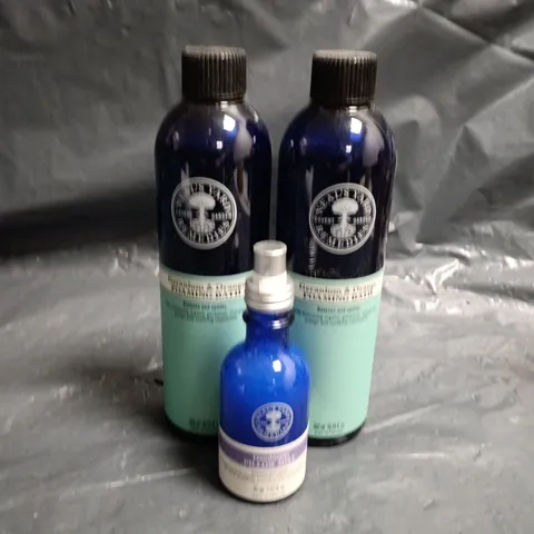 NEAL'S YARD GERANIUM & ORANGE FOAMING BATH X 2 300ML AND GOODNIGHT PILLOW MIST 45ML