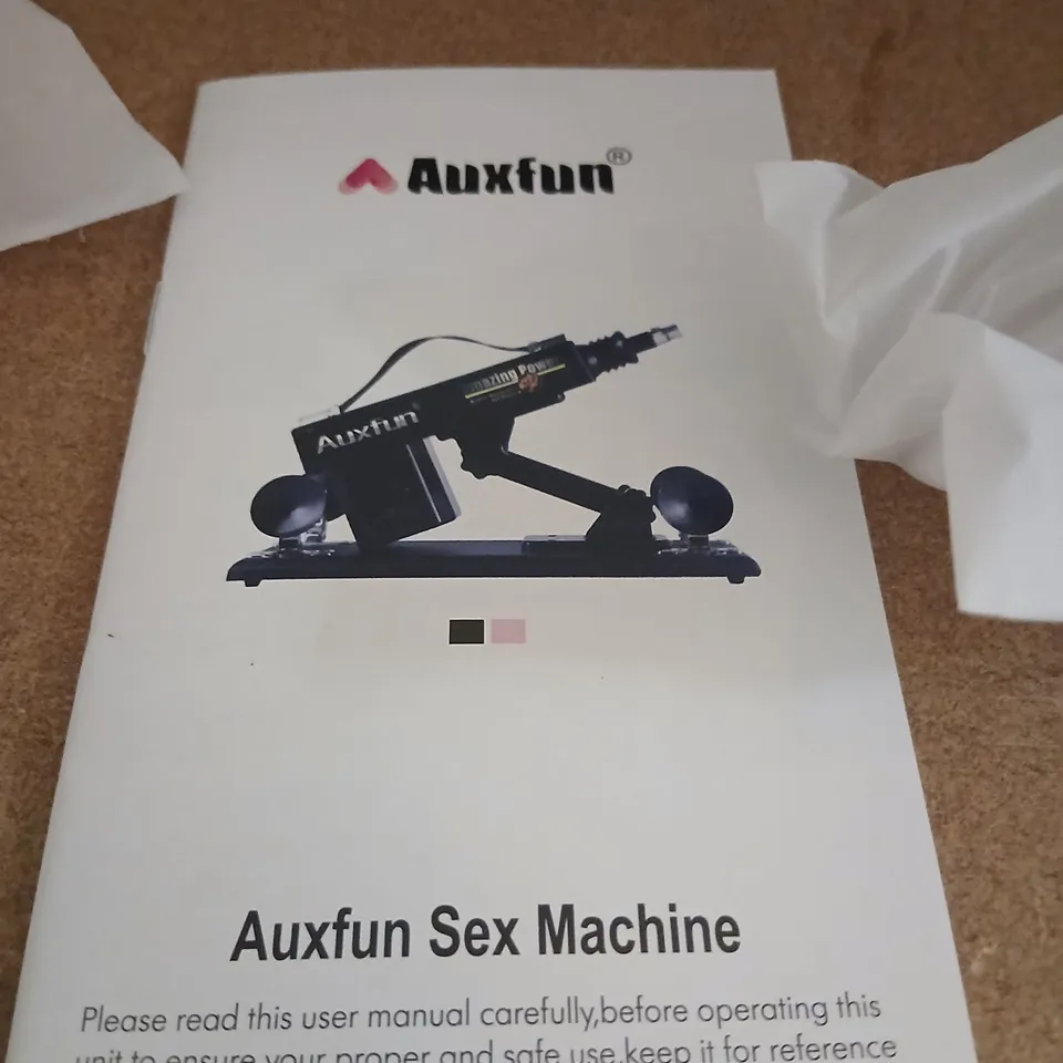 AUXFUN SEX MACHINE – BLACK METAL FRAME WITH USER MANUAL