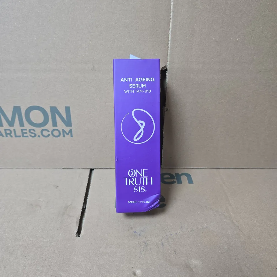 ONE TRUTH 818 ANTI AGEING SERUM WITH TAM 818 50ML BOXED