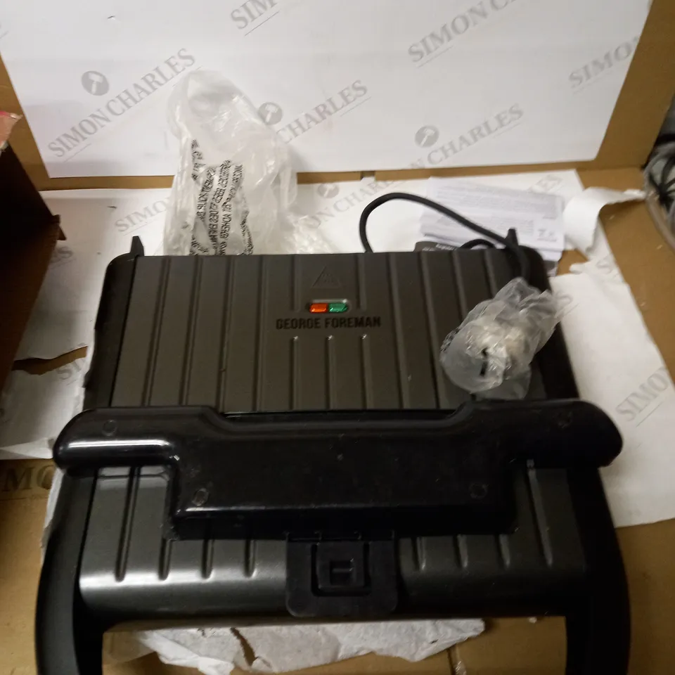 GEORGE FOREMAN LARGE GREY STEEL GRILL 25051