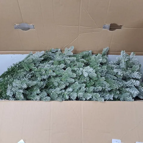 SANTA'S BEST 16 FUNCTION PRE-LIT DEWDROP CHRISTMAS TREE- 6FT SNOW KISS