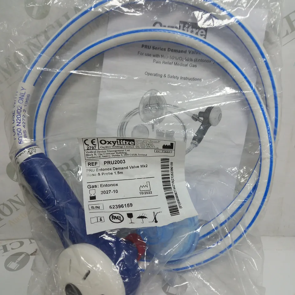 OXYLITRE PRU SERIES DEMAND VALVE UNIT