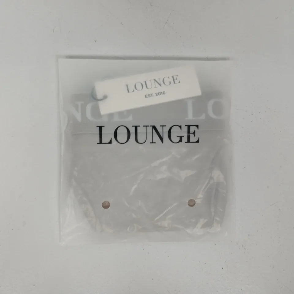 BAGGED LOUNGE BAMBOO TRIANGLE THONG IN OAT SIZE SMALL