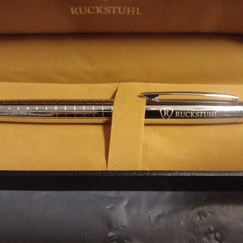 RUCKSTUHL STAINLESS STEEL LUXURY PEN IN GIFT BOX