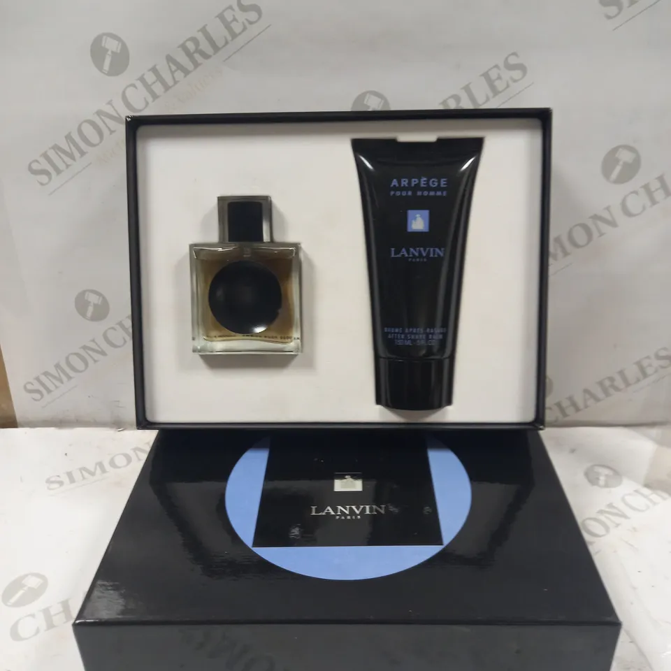 BOXED SET OF MEN'S ARPÈGE POUR HOMME LANVIN EAU DE TOILETTE 50ML & LANVIN 150ML AFTER SHAVE BALM