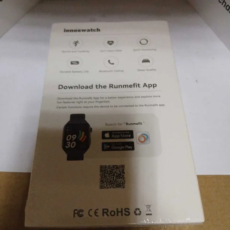 IONOSWATCH SMARTWATCH – BLACK STRAP