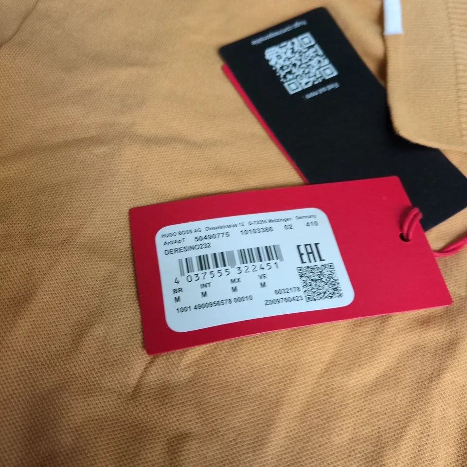 HUGO BOSS POLO SHIRT – MEN’S, SAND/TAN, SIZE M