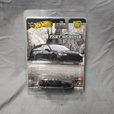 HOT WHEELS PREMIUM FAST WAGONS DIE-CAST CAR – 1:64 SCALE, BLISTER PACK, BLACK