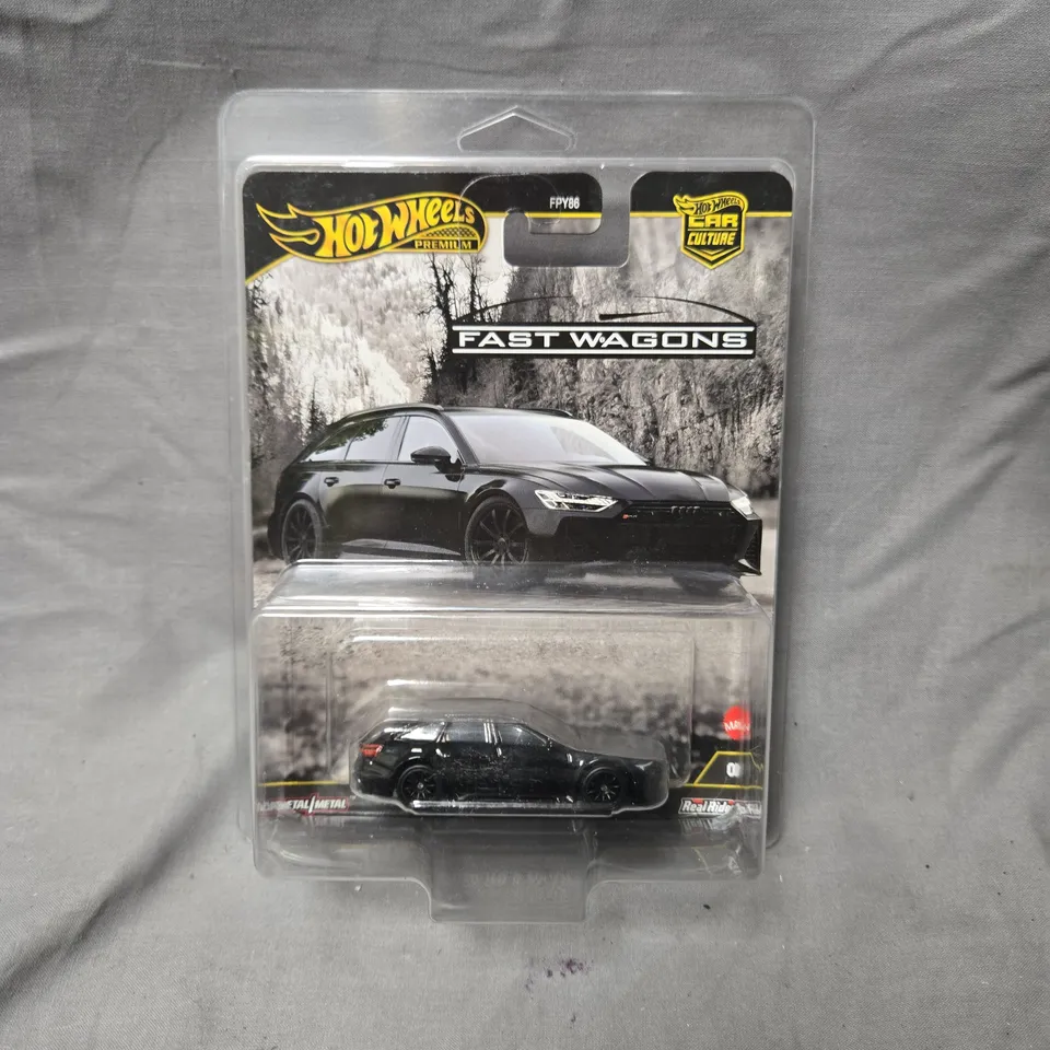 HOT WHEELS PREMIUM FAST WAGONS DIE-CAST CAR – 1:64 SCALE, BLISTER PACK, BLACK