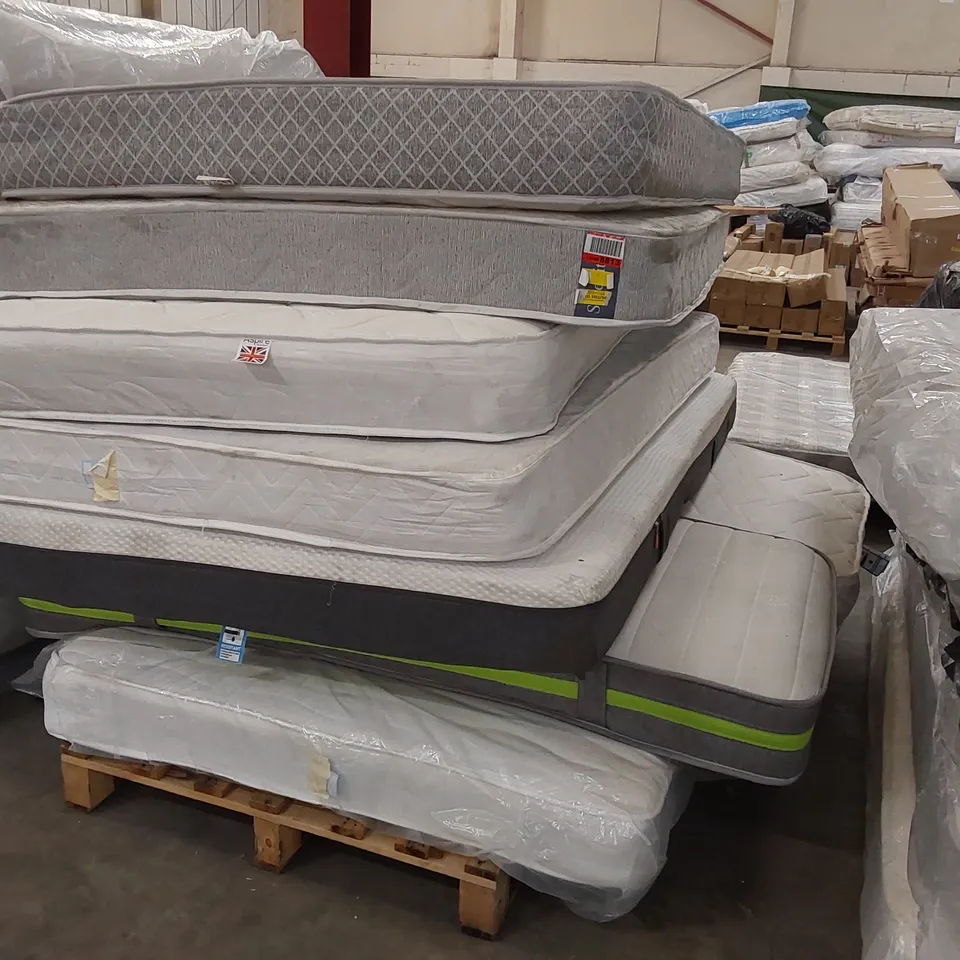 PALLET OF 8 UNBAGGED MATTRESSES - ASSORTED SIZES, BRANDS, CONDITIONS 