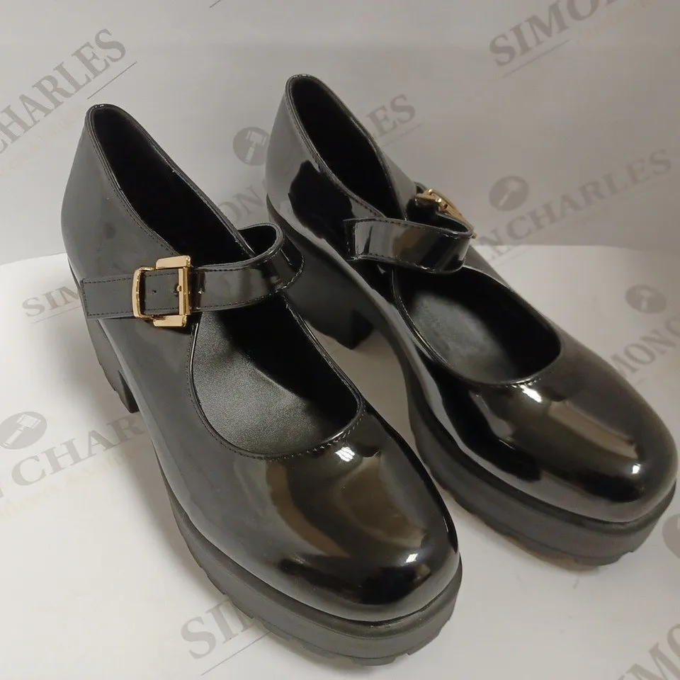 KOI VEGAN TIRA BLACK MARY JANES 'PATENT EDITION' - SIZE 7