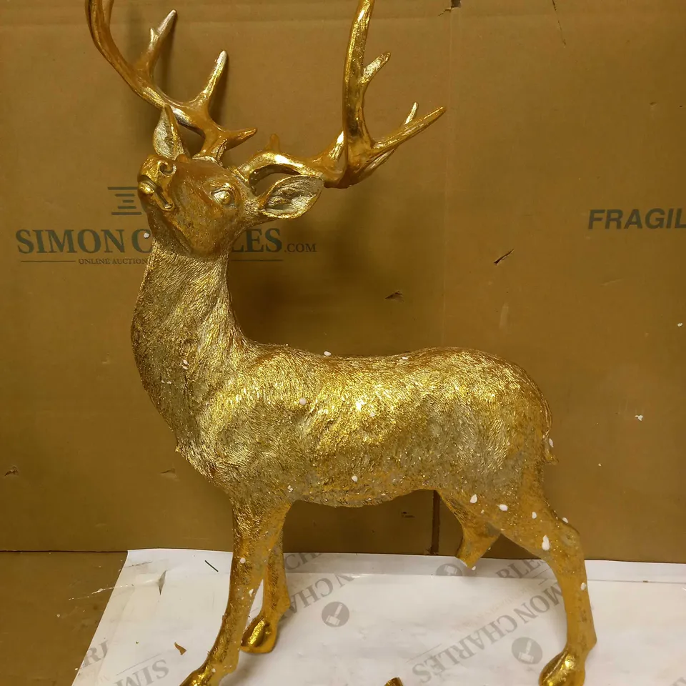ALISON CORK STANDING DECORATIVE GOLD STAG