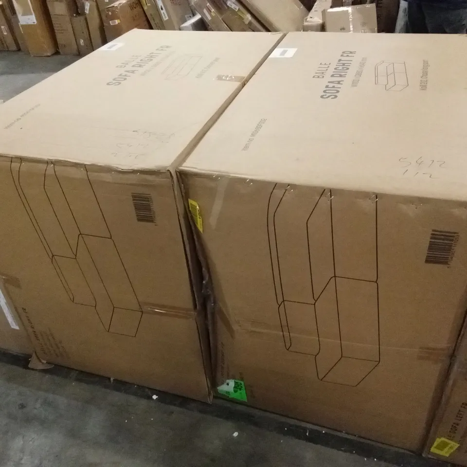 BOXED BALLE CHAISE SOFA LONG PART (2 BOXES)