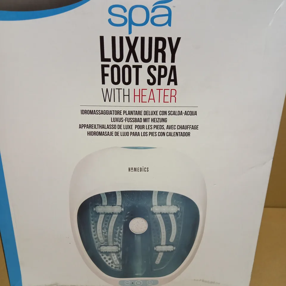 BOXED HOMEDICS SPA LUXURY FOOT SPA WITH HEATER FS-250-EU