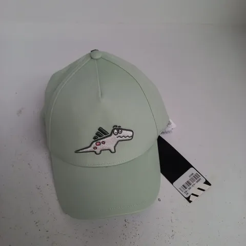 ADIDAS MINT GREEN CAP WITH DINOSAUR EMBROIDERY β ONE SIZE