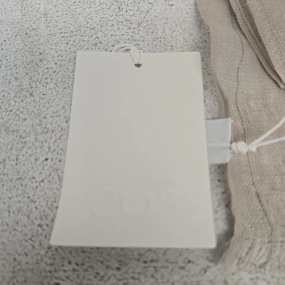 COS BEIGE SCARF – WOVEN FABRIC, 155 X 22 CM