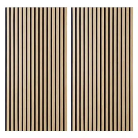BOXED MINTHA WALL PANELING IN BROWN/BLACK (SET OF 2)
