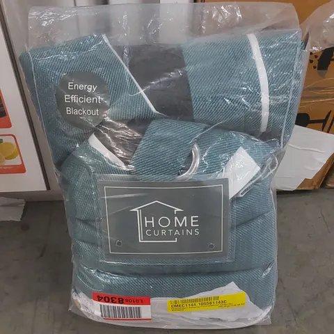 BAGGED GARDUNIO ROOM DARKENING EYELET/RINGTOP CURTAIN PAIR - TEAL // SIZE UNSPECIFIED 