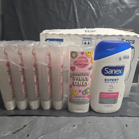 LOT OF 2 6-PACK BEAUTY ITEMS INCLUDES SANEX EXPERT AND CUSSONS SHOWER GELS