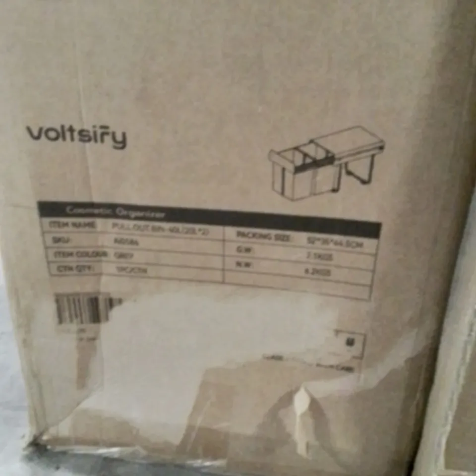 BOXED PULL OUT BIN 40L